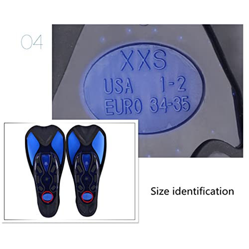 Deeyota Short Scuba Diving Fins Adults Swimming Fins Swim Training Fins Swimming Flippers For Snorkeling Floating Diving Fins For Adults Men Women Kids (Yellow M) #TOP6