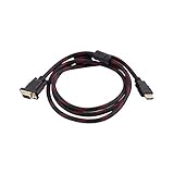 Dies ist ein Einweg-Übertragungskabel von HDMI zu VGA. VGA zu HDMI kann nicht verwendet werden. Dies bedeutet, dass das Anzeigegerät (Fernseher oder Monitor) das VGA-Ende ist.