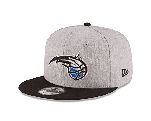 New Era NBA Orlando Magic Adult Men NBA 9Fifty 2Tone Heather Snapback Cap,OSFA,Heather Gray