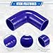 VekAuto 90 Degree Elbow Coupler Silicone Hose, 63mm 2.48