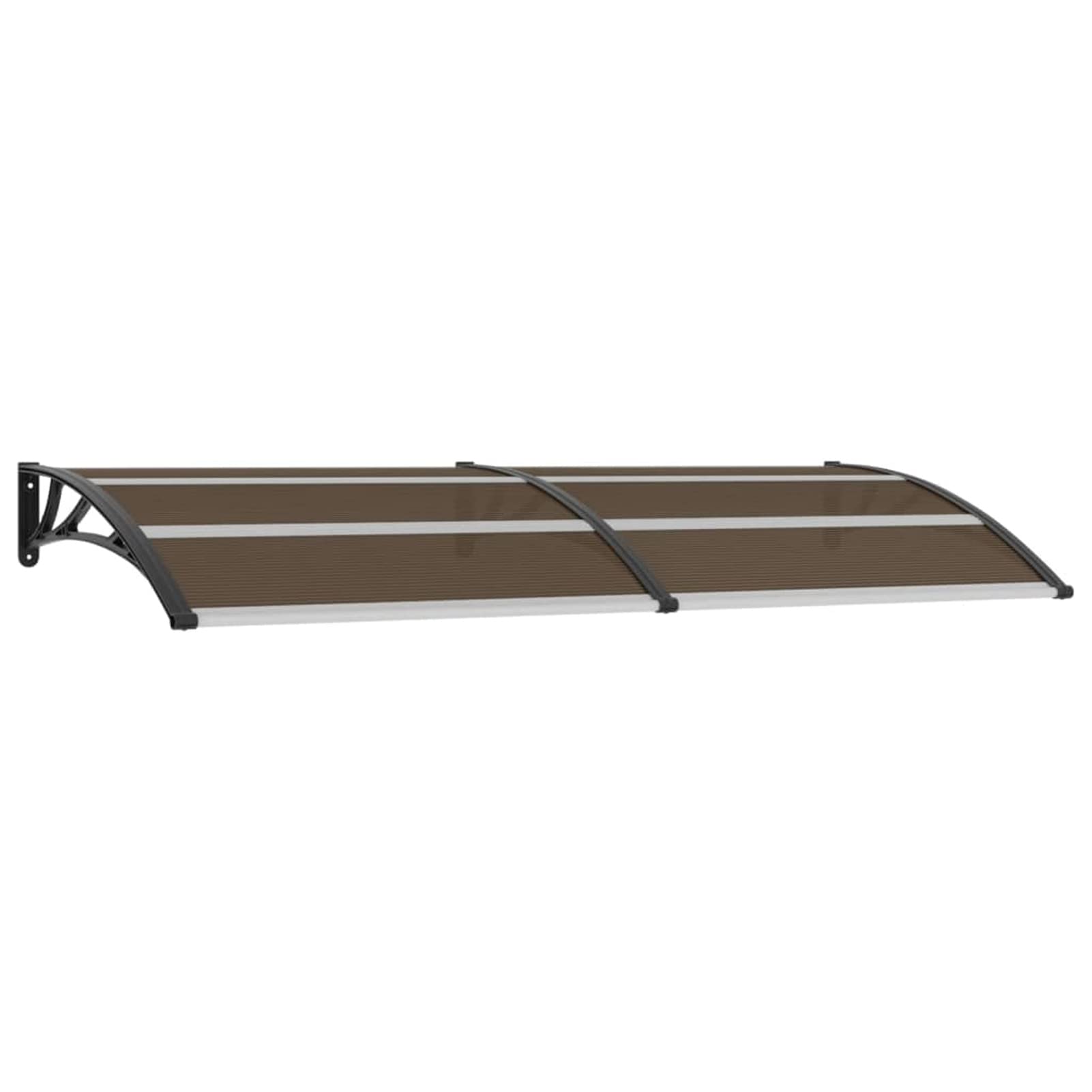 ARKEM Marquesina de Puerta PC Negro 240x100 cm Tejadillo Proteccion Lluvia Ventana Tejadillo De Exterior