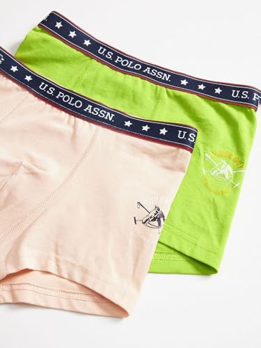 Image of U.S. Polo ASSN. Boy's Cotton Casual Style Trunks (Pack of 2)