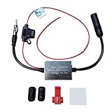 Description : YIXANNX Amplificateur de réception pour véhicule Automobile avec antenne FM et Circuit à Gain élevé, convertisseur de Tension Anti-interférences.