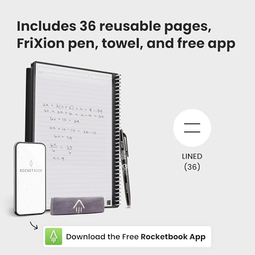 Rocketbook EVR2-E-K-A Core Reusable Spiral Notebook thumb #3