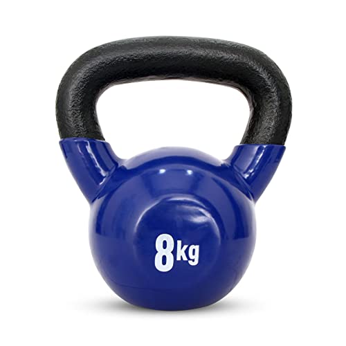 Image of Nivia Vinyl Kettlebell - 8 Kg (Blue)