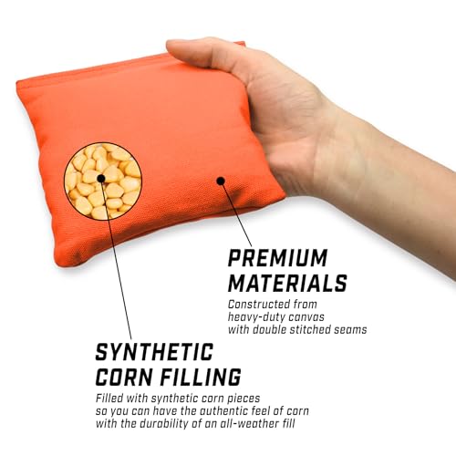 GoSports Cornhole Bean Bag Sets - 16 Colors Available - Duck Cloth with All-Weather Corn Fill