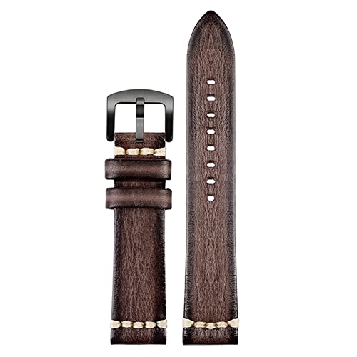 Sangle de montre en cuir bleu et vert pour montre de luxe masculine