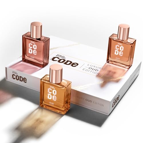 Image of Wild Stone CODE Luxury OUD Eau De Parfum Gift Set For Men | 3x50ml - Regal, Imperial & Glory | Premium EDP Perfumes | Long-Lasting Fragrances | Royal & Elegant Oud Fragrance Scent