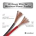 InstallGear 16 Gauge Speaker Cable - 100 ft True Spec Soft Touch Audio Wire for Car Stereos, Home Theater, Surround Sound - Flexible 16 AWG Speaker Wire - Easy Installation - Red/Black