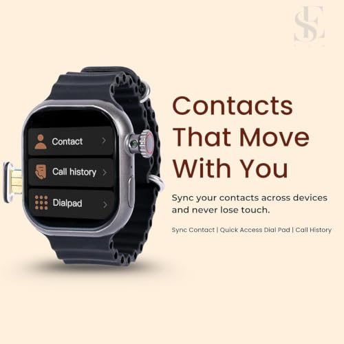 Image of SE HUB S9 HC Android Smartwatch for Men and Women with 4G SIM Support, AMOLED Display, 180 Rotating Side Camera, 2GB RAM, 16GB Storage, GPS and Bluetooth Calling, Black