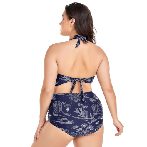 Bikini grande taille réglable maillot de bain gainant pour affiner la silhouette avec style - 4