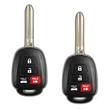 KeylessOption Keyless Entry Remote Car Fob Ignition Key for Toyota Camry with G Chip HYQ12BDM (Pack of 2)