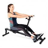 Neurolux Remadora para Ejercicio de Cuerpo Completo con 12 Niveles de Resistencia y 3 de Inclinación, Máquina de Remo...