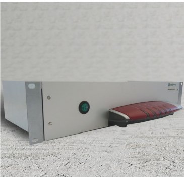 19" Einbaurahmen für AVM Fritz!Box mit Blende B für 3390, 7330, 7360, 7390, 7430