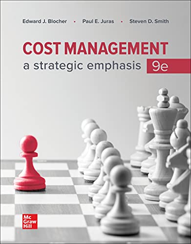 Cost Management: A Strategic Emphasis 1260814718 Book Cover
