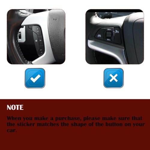 Image of Steering Wheel Dash Button Repair Stickers Decals Compatible with Chevrolet Silverado GM GMC Yukon Acadia Sierra Tahoe Suburban 2006-2014 Interior Car Accessories