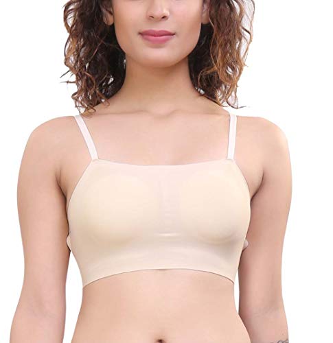 Image of PLUMBURY Women's Spandex & Polyamide Padded Bralette Bra