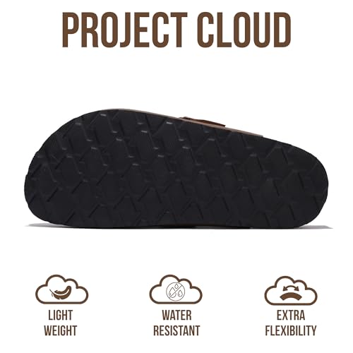 Image of Project Cloud 100% Genuine Leather Footbed Clogs for Women - Memory Foam Arch Support Slippers for Women - Trendy Slip-ons Women's Mules & Clogs Sandals