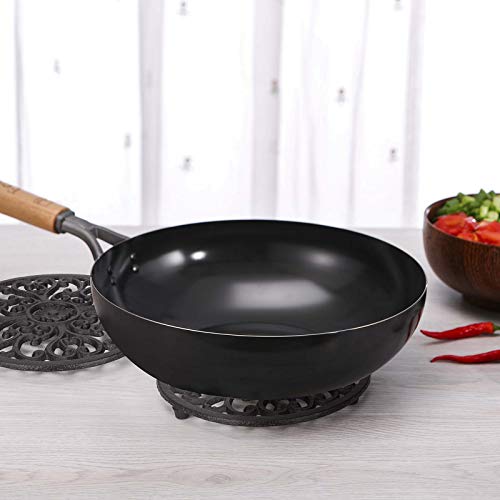 Trivet 6.7 Inch, Cast Iron Trivet With Rubber Pegs/Feet Non-Slip, Rustic Trivets For Hot Pots And Pans, Decorative Kitchen Trivet Mats Hot Pads Pot Coasters(2 Pack) #TOP2