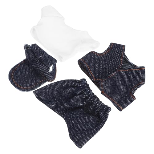 TOYANDONA Conjunto de Ropa para Muñecas de Peluche con Chaleco y Camisa de Tejido, Diseño Versátil para Juego Interactivo y Creativo Color Aleatorio