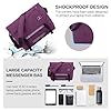 OIWAS Umhängetasche Herren Groß Messenger Bag Arbeitstasche Männer Schultertasche Kuriertasche Tablet Business Laptoptasche Herrentasche Büro Uni Reise Alltag Violett #4