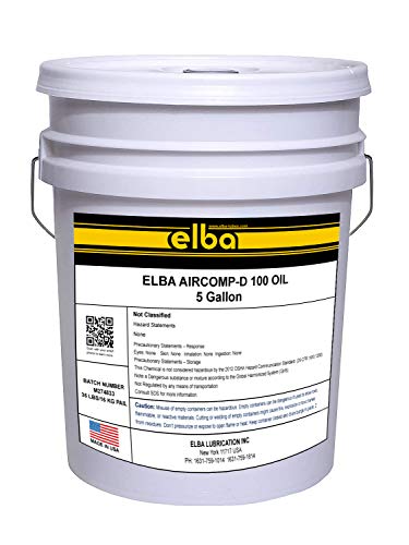 ELBA | AIR Compressor Oil | ISO VG 100 | Synthetic | All Season Compressor Oil | Compare to: Mobil RARUS 426. Corena S 100. TERESSTIC 100. COMPAIR. Kluber Summit TM 30 5 Gallon Pail