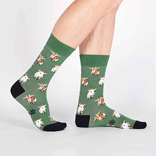Sock It To Me Men's Bow Tie Goat Crew Socks #TOP1