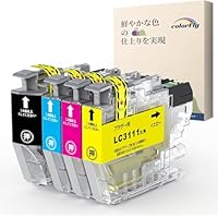 Amazon.co.jp: ブラザー用 LC411 4色セット 互換インク LC411-4PK