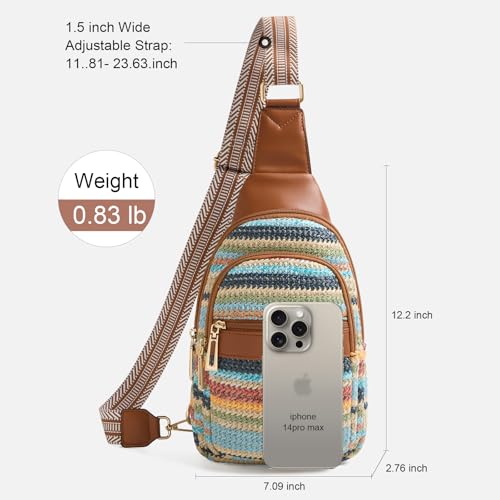 Image of cakang Womens Sling Bag Crossbody Bags for Women Vegan Leather Sling Backpack Daypack Fanny Pack Crossbody Purse Travel