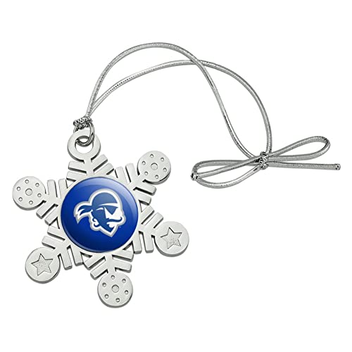 GRAPHICS & MORE Seton Hall Primary Logo Metal Snowflake Christmas Tree Holiday Ornament