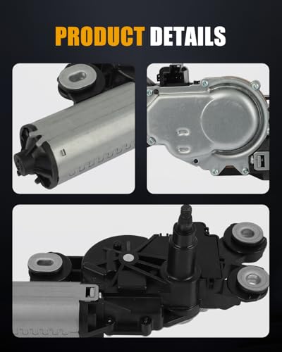 Image of ROADFAR Rear Windshield Wiper Motor Compatible for Volvo for XC60 2010-2016 | Fit For Volvo For XC60 2010-2016|For Volvo For XC70 2009-2016|Replace 30663891|306638910|31290787|3 Pins