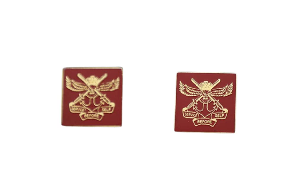 indic inspirations NDA Logo Cufflink Square for the Veers of National Defence Academy (NDA), Formal Cufflinks for Men, Brass Cufflinks, Gift for Army, Military Gifts, NDA Gifts-picture-39