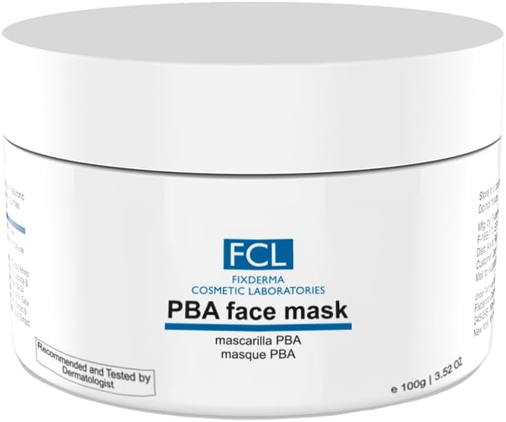 Fixderma Cosmetic Laboratories PBA Face Mask | PHA-BHA-AHA Face Pack | Nourishes Skin | Removes Dead Cells | Shrinks Open Pores | Evens Skin Tone| Reduces Skin Ageing | Provides Glowing Skin| 100g