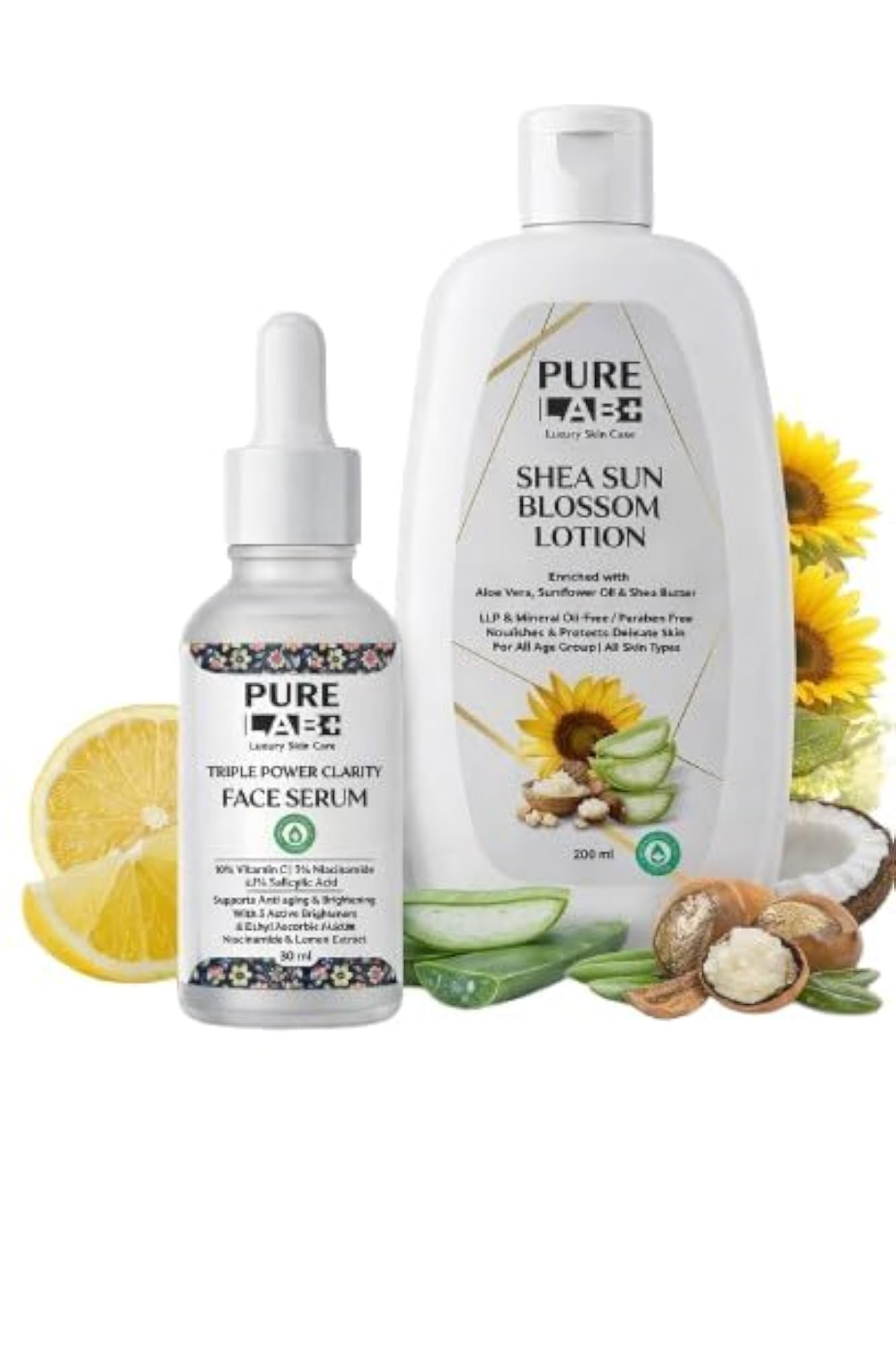 + Face Serum & Body Lotion Combo | Glow Enhancing Serum + Deep Moisture Lotion