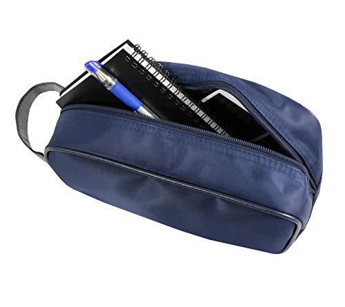 Necessaire Masculina Feminina Viagem Barato Grande Quadrado Cor:Azul