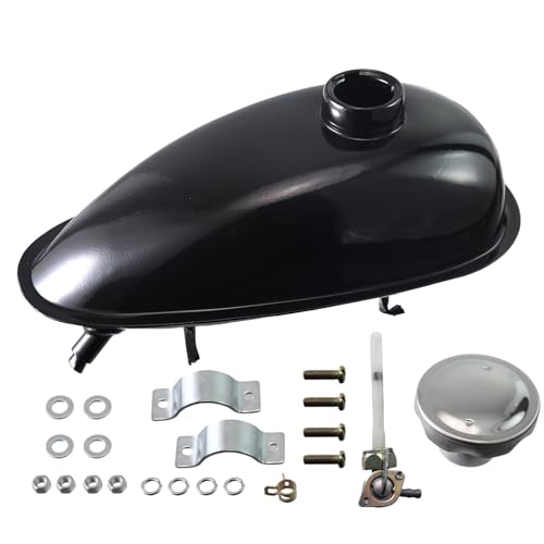 sthus 4L Replacement Gas Fuel Petrol Tank For 49cc 60cc 80cc Motorized Bicycle Bike