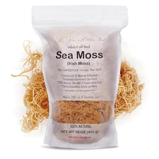 Irish Sea Moss | Seamoss | Wildcrafted - 100% Natural, Makes 240+ oz of Sea Moss Gel, from St. Lucia | 1 Pound - 16oz