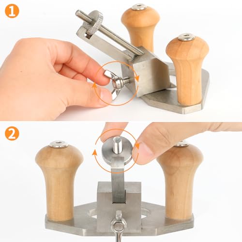 Router Plane Handheld Woodworking Tool - Adjustable Blade Hand Wood Planer, Stainless Steel Wood Shaver w/Depth Stop, High Configuration Hand Planer for Woodworking DIY Carpentry Industry - Image 3