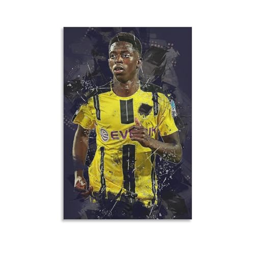 GENERIC ウスマン・デンベレ ポスター キャンバス アート ポスターとウォールアート 画像プリント モダン ファミリー ベッドルーム デコレーション ポスター 12x18インチ(30x45cm)のサムネイル