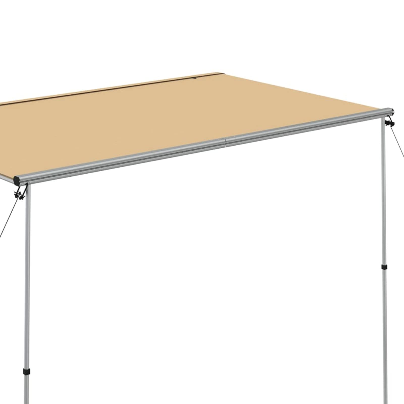 Gecheer Wohnwagen-Markise Balkonmarkise Terrassenmarkise Sonnenmarkise Sonnenschutz Sichtschutz Terrasse Garten Balkon Outdoor-Markise 3x2x2,15 m Beige