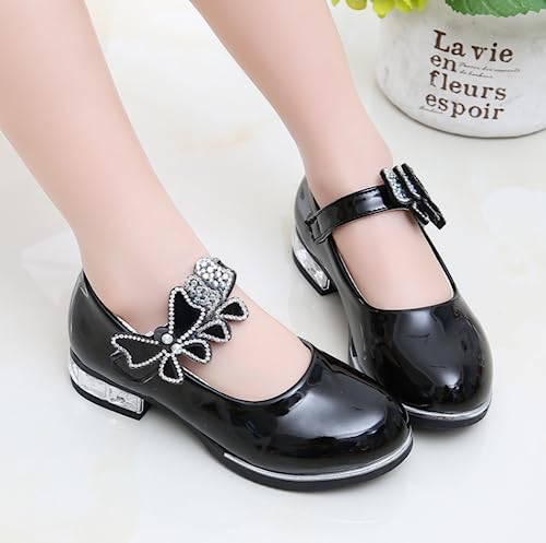 Girls Pu Leather Mary Jane Ballet Flats Low Heel School Wedding Party Dress Shoes4