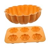 COLLBATH 2 Moldes De Silicona Para Repostería Doméstica Moldes Para Tartas De Calabaza Para Repostería Para Tartas