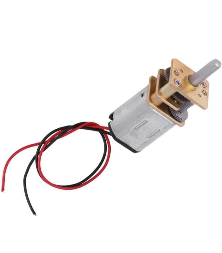 Mini N20 DC Micro Gear Motor, 60 RPM, 3.7V-6V, 30:1 Metal Gearbox, for Toys Car Robot DIY Arduino Projects, 1 Pack-image-9