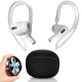 TEOZBLU 1 Par Ganchos para la Oreja (Transparente) | Anti-Pérdida para AirPods...