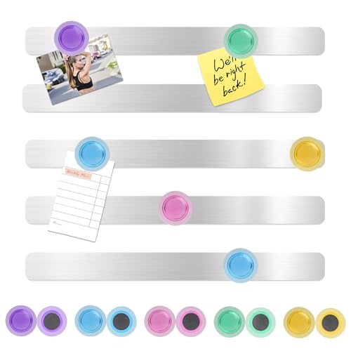 Ya en mundofriki.es: 5 Pcs Tablero Magnetico de Pared, Pizarra para Imanes, Tiras Magnéticas Autoadhesivo Imantada Pared para Cocina, Oficina, Refrigerador, Tablero de Notas Magnético, Fotos, con 10 Imanes Fuertes