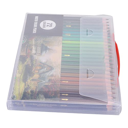Tnfeeon Lápices de Acuarela, Suministros de Arte Profesionales, Colores Vibrantes para Mezclar y Superponer, Buenos para Artistas y Aficionados (72 colores)