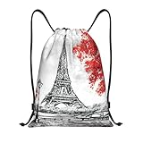 Bretelles réglables confortables : les bretelles réglables et robustes rendent ce sac à dos imprimé Paris avec cordon de serrage plus confortable et durable. Les bretelles peuvent être facilement ajustées, il suffit de faire un nœud sous la corde. Vous ne vous sentirez pas mal à l'aise même si vous le soutenez pendant une longue période.