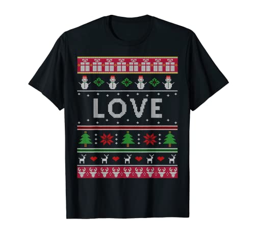 Love Gifts for Christmas from Husband Wife Couple Matching Camiseta