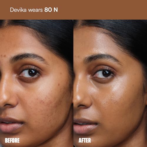 Image of FAE Beauty Face Card 4-in-1 Super Serum Skin Tint | Hydrates, Primes, Provides Coverage & Protects with SPF | Lightweight, Dewy Finish | 30 Shades for Indian Skin Tones | Shade - 80N - Neutral Warm