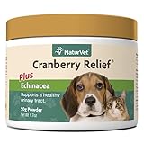 NaturVet – Cranberry Relief Plus Echinacea | Helps Support a Healthy Urinary Tract & Immune System (50g Powder)